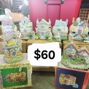 Charming Ceramic Village Set